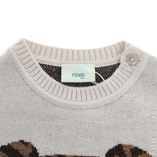 Fendi编织婴儿品牌Fendi Wool 100％意大利Bug103米色时尚精选模型Fenbug103a