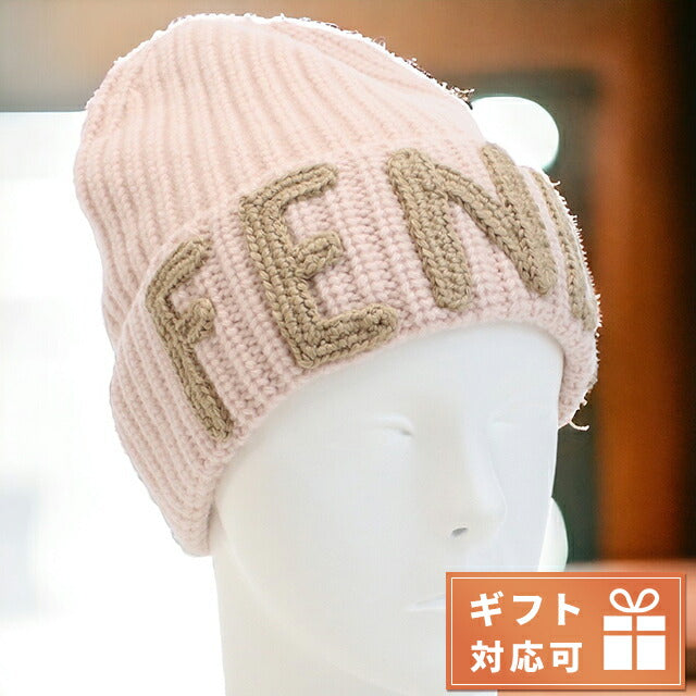 Fendi Knit Cap Ladies Brand FENDI Italy FXQ900 Pink Hat Selectable Model FenFXQ900A