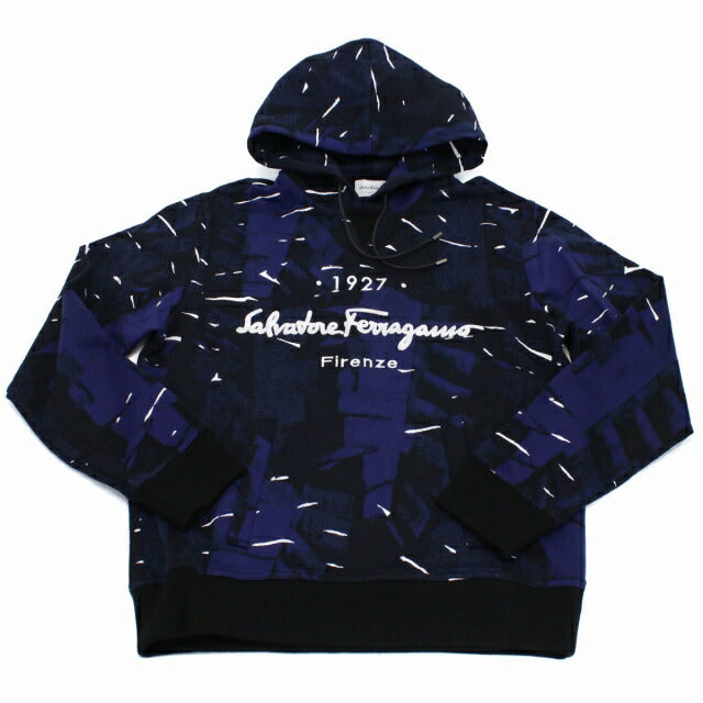 フェラガモ パーカー メンズ ブランド FERRAGAMO イタリア 12-1351 ブルー系 ウェア 選べるモデル FER12-1351A