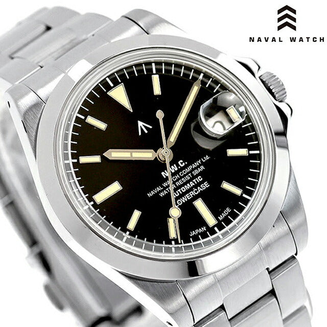 ナバルウォッチ Naval Watch Produced By LOWERCASE 自動巻き 腕時計 ブランド メンズ NAVAL WATCH FRXA001 アナログ ブラック 黒 日本製 FRXA001