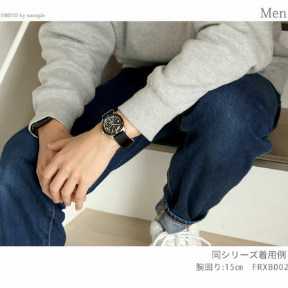 ナバルウォッチ Naval Watch Produced By LOWERCASE クォーツ 電池式 腕時計 ブランド メンズ NAVAL WATCH FRXB002 アナログ ブラック 黒 日本製 FRXB002