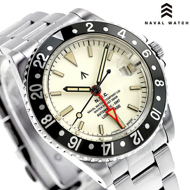 ナバルウォッチ Naval Watch Produced By LOWERCASE 自動巻き 腕時計 ブランド メンズ NAVAL WATCH FRXD002 アナログ ホワイト 白 日本製 FRXD002