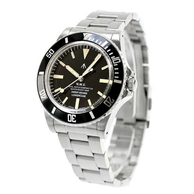 ナバルウォッチ Naval Watch Produced By LOWERCASE Sweep Second クォーツ 電池式 腕時計 ブランド メンズ NAVAL WATCH FRXE001 アナログ ブラック 黒 日本製 FRXE001