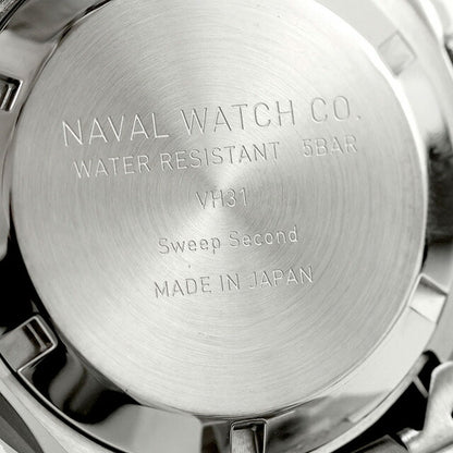 ナバルウォッチ Naval Watch Produced By LOWERCASE Sweep Second クォーツ 電池式 腕時計 ブランド メンズ NAVAL WATCH FRXE001 アナログ ブラック 黒 日本製 FRXE001