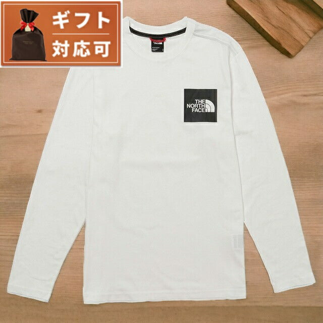 ザ ノースフェイス 半袖Tシャツ カットソー メンズ レディース NF0A37FT FN4 M ロングスリーブ Tシャツ ボックスロゴ Mサイズ ホワイト おしゃれ ギフト FTNF00047M