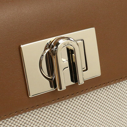 フルラ ハンドバッグ レディース ブランド FURLA FURLA 1927 WB00109 NATURALE+COGNAC ホワイト系 ブラウン系 バッグ FURWB00109061