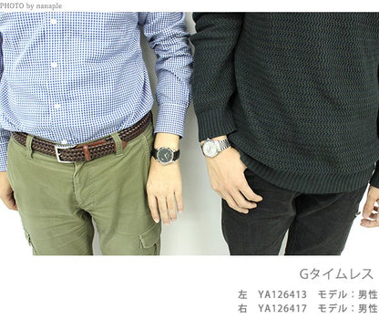 Gucci观看男士观看品牌G时代40mm Quartz YA126459银牌