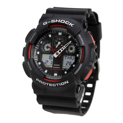 gショック ジーショック G-SHOCK STANDARD ブラック レッド GA-100-1A4DR カシオ 腕時計 ブランド メンズ