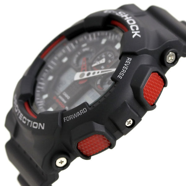 G-shock G-SHOCK STANDARD Black Red GA-100-1A4DR Casio Watch Brand Men&