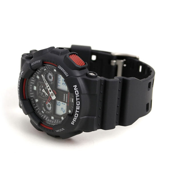 G-shock G-SHOCK STANDARD Black Red GA-100-1A4DR Casio Watch Brand Men&