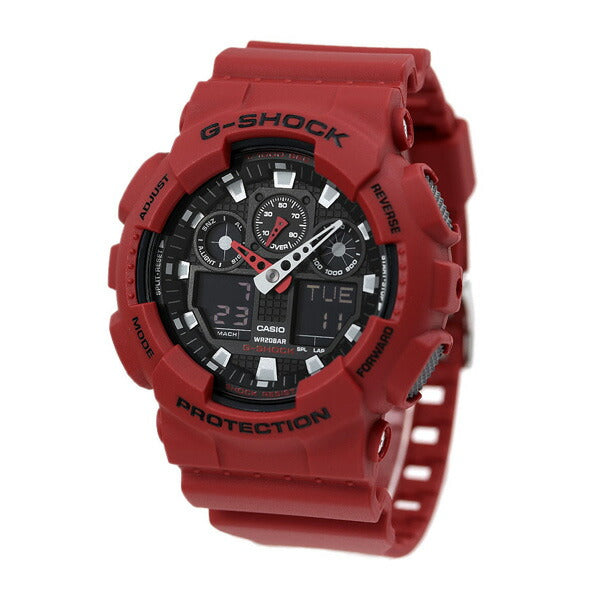 gショック ジーショック G-SHOCK STANDARD ブラック レッド GA-100B-4ADR カシオ CASIO