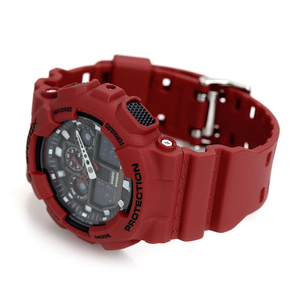 G-SHOCK SHOCK STANDARD Black Red GA-100B-4ADR Casio CASIO