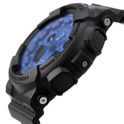 gショック ジーショック G-SHOCK クオーツ GA-100BP-1A アナログデジタル GA-100 メンズ 腕時計 ブランド ブラック ブルー 黒 カシオ GA-100BP-1ADR