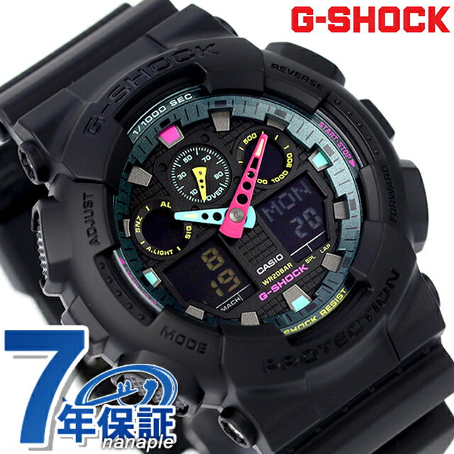 gショック ジーショック G-SHOCK GA-100MF-1A アナログデジタル GA-100シリーズ メンズ 腕時計 ブランド カシオ casio アナデジ ブラック 黒 GA-100MF-1ADR