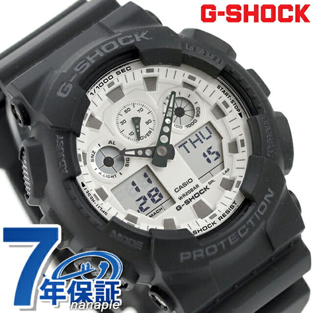 gショック ジーショック G-SHOCK クォーツ 電池式 GA-100WD-1A アナログデジタル GA-100シリーズ メンズ 腕時計 ブランド カシオ casio アナデジ GA-100WD-1ADR