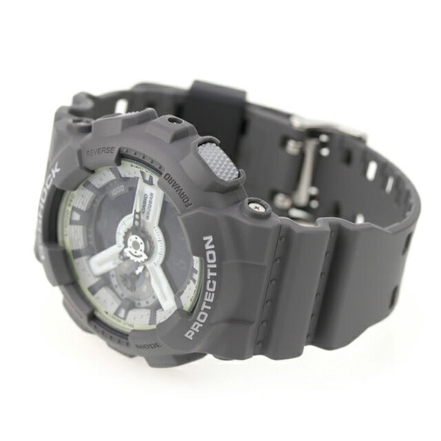 G-shock GA-110HD-8A模拟数字110系列男士手表Casio 卡西欧 Anadigi黑色白色灰色黑色GA-110HD-8ADR