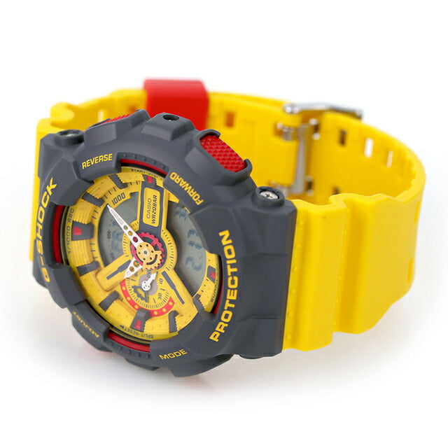 G-Shock Gee Shock g-shock Quartz ga-10y-9a 110男士手表品牌Anadigi黄色Casio GA-10Y-9ADR