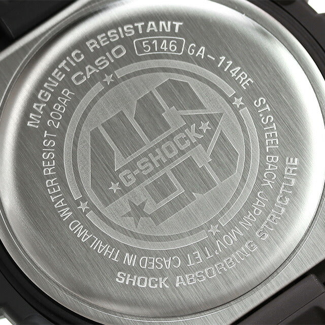 gショック ジーショック G-SHOCK GA-114RE-1A メンズ 腕時計 ブランド カシオ アナデジ オールブラック 黒 GA-114RE-1ADR