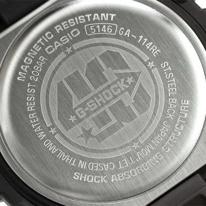 G-Shock Shock G-Shock G-Shock GA-114RE-1A男士手表品牌Casio Anadisier黑色黑色GA-114RE-1ADR