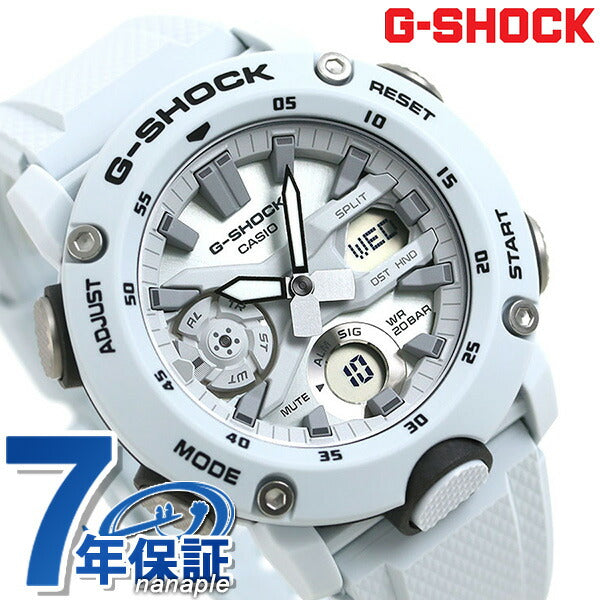 G-Shock Shock G-Shock GA-200000 Anadisy Watch GA-2000S-7ADR银色白色时钟Casio Casio