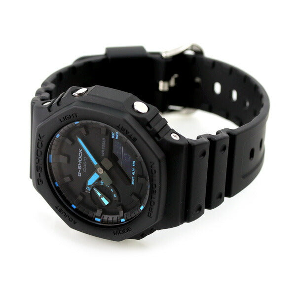 G-Shock Gee Shock G-Shock Quartz GA-2100-1A2 2100世界时代男士观看品牌全黑Casio GA-2100-1A2DR