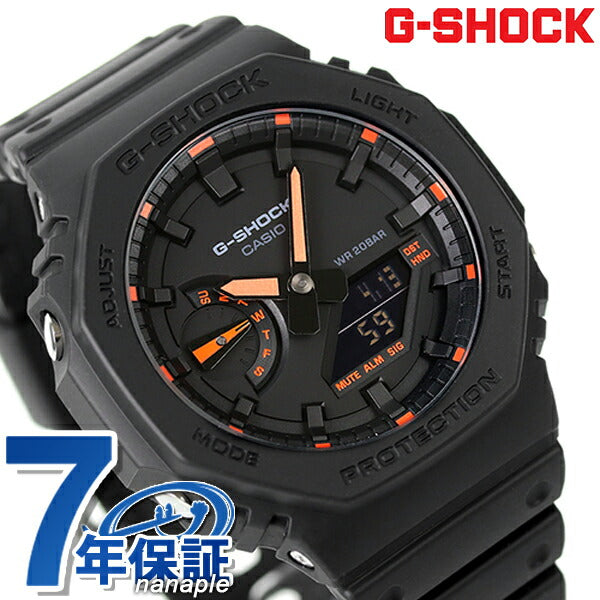 G-Shock Gee Shock g-shock Quartz GA-2100-1A4模拟数字2100黑人手表品牌全黑卡西欧GA-2100-1A4DR