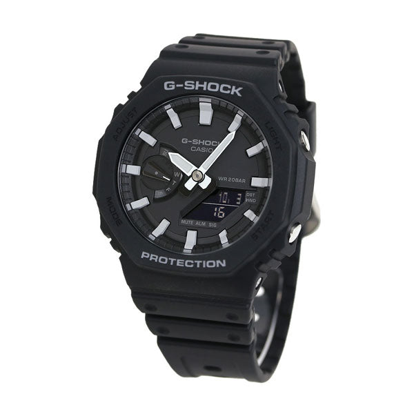 G-Shock G-Shock GA-2100男士手表品牌GA-2100-1ADR黑色黑色时钟Casio