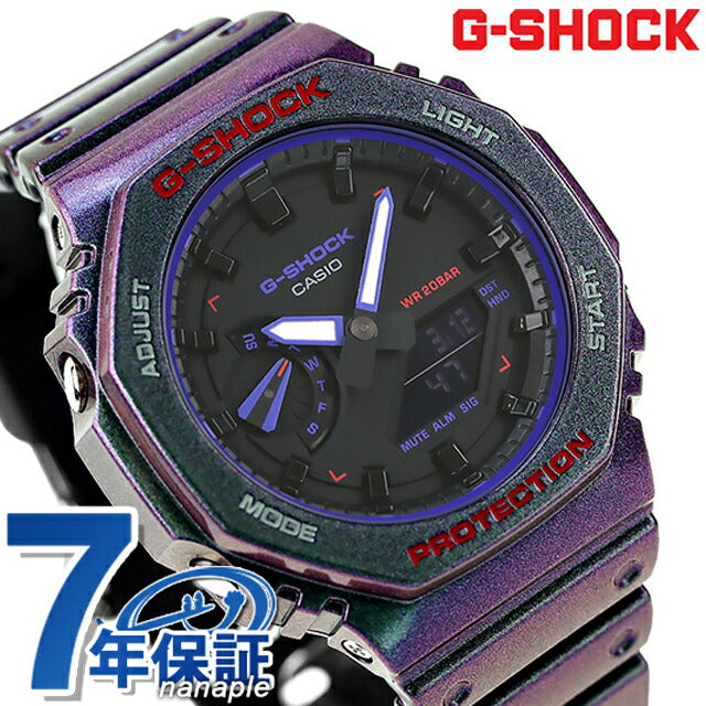 gショック ジーショック G-SHOCK GA-2100AH-6A 2100シリーズ メンズ 腕時計 ブランド カシオ casio アナデジ ブラック 偏光ラメ GA-2100AH-6ADR