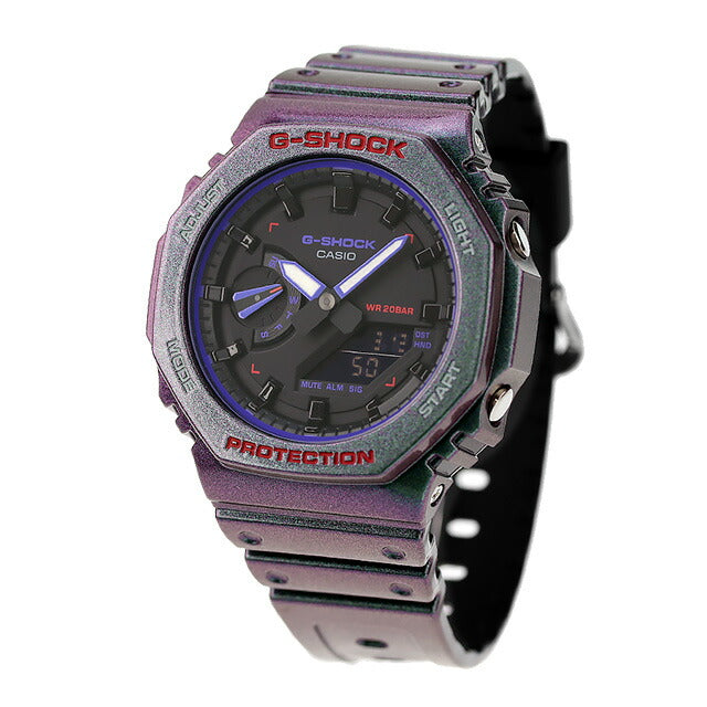 gショック ジーショック G-SHOCK GA-2100AH-6A 2100シリーズ メンズ 腕時計 ブランド カシオ casio アナデジ ブラック 偏光ラメ GA-2100AH-6ADR