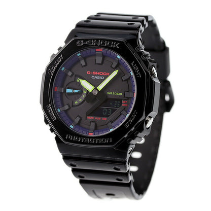 gショック ジーショック G-SHOCK クオーツ GA-2100RGB-1A アナログ-デジタル 2100 メンズ 腕時計 ブランド アナデジ ブラック 黒 カシオ GA-2100RGB-1ADR