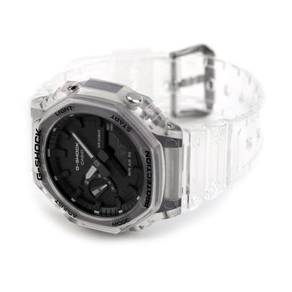 G-Shock Shock Shock G-Shock八角形男子手表品牌GA-2100SKE-7ADR BLACK SKELETON CASIO