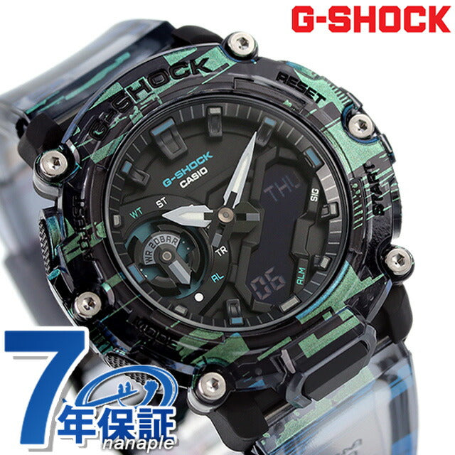 G-Shock Gee Shock G-Shock Quartz GA-2200NN-1A模拟数字2200男士手表品牌Anadigi Casio GA-2200NN-1ADR