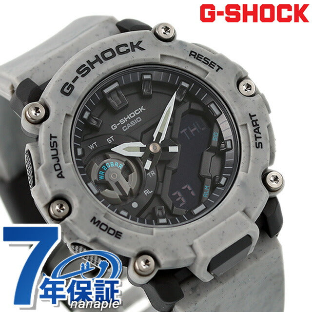 G-Shock Gee Shock g-shock Quartz GA-2200SL-8A模拟数字2200男士手表品牌Anadige黑色灰色黑色Casio GA-2200SL-8ADR