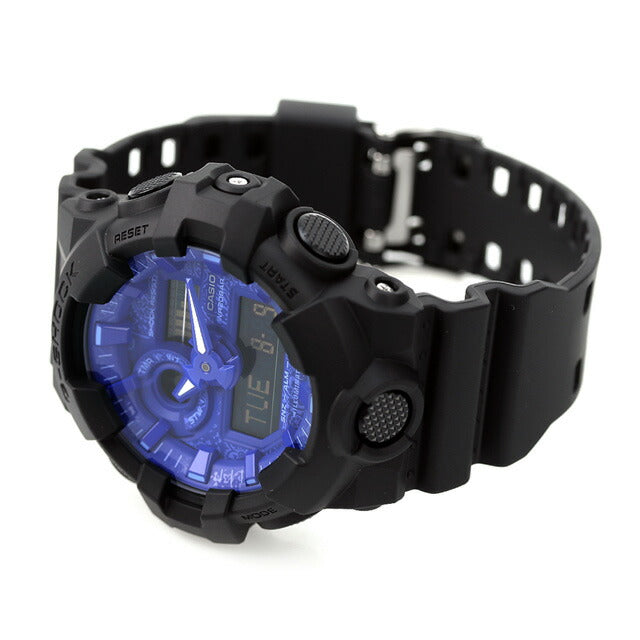 G-Shock Gee Shock g-shock Quartz GA-700BP-1A模拟数字GA-700海外模特男士手表品牌黑色蓝色黑色Casio GA-700BP-1ADR