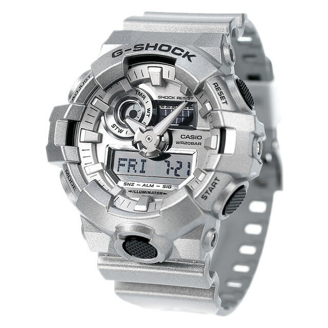 G-Shock GA-700FF-8A男士手表品牌Casio Anadisy银金属GA-700FF-8ADR