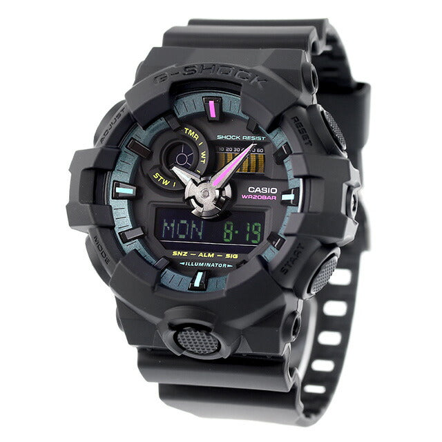 gショック ジーショック G-SHOCK GA-700MF-1A アナログデジタル GA-700シリーズ メンズ 腕時計 ブランド カシオ casio アナデジ ブラック 黒 GA-700MF-1ADR