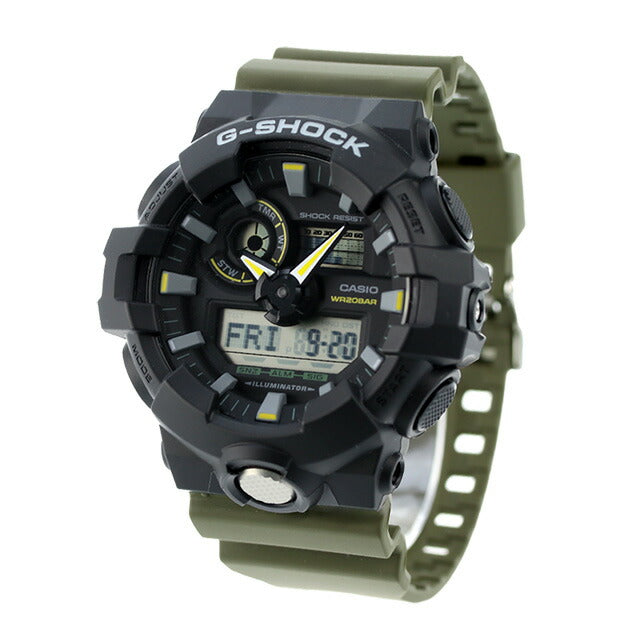 gショック ジーショック G-SHOCK GA-710TU-1A3 アナログデジタル 700シリーズ メンズ 腕時計 ブランド カシオ casio アナデジ ブラック カーキ 黒 GA-710TU-1A3DR