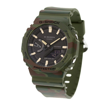 G-Shock Geashock G-Shock Quartz GAE-2100We-3A 2100替换皮带替换贝贝男士观看品牌Anadiscasio GAE-2100We-3Adr