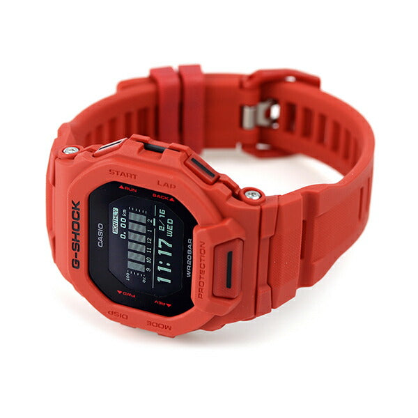 G-shock Gee Shock G-Shock Quartz GBD-200RD-4 G-Squad-GBD-200 World Time Men Watch品牌Black Red Casio GBD-200RD-4DR