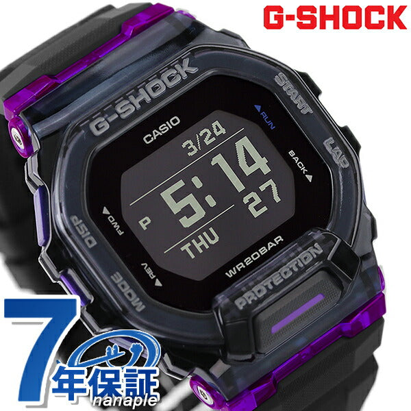 G-Shock G-shock Watch品牌G-Squad GBD-200 World Time Quartz Men GBD-200SM-1A6DR黑色Casio