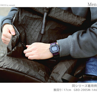 gショック ジーショック G-SHOCK 腕時計 ブランド G-スクワッド GBD-200 ワールドタイム クオーツ メンズ GBD-200SM-1A6DR ブラック カシオ GBD-200SM-1A6DR