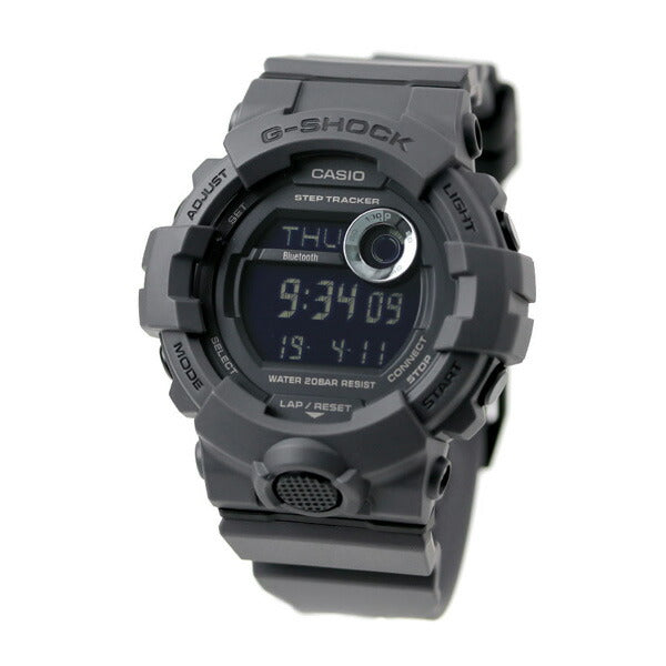 G-Shock G-Squad GBD-800男士手表品牌GBD-800UC-8DR黑色灰色Casio