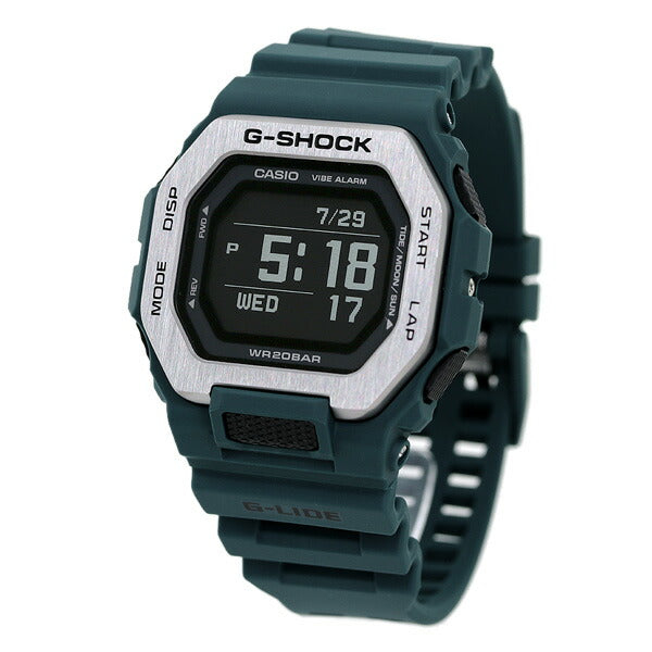 G-Shock G-Shock G-Ride蓝牙潮汐图男士手表GBX-100-2DR手表黑色绿色Casio Casio