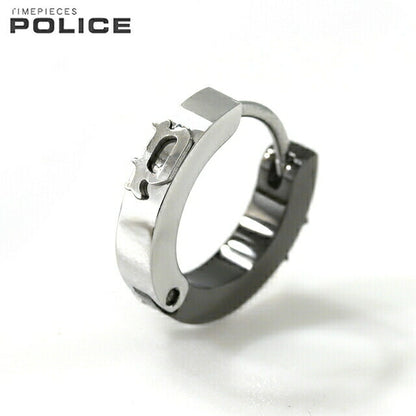 ポリス ピアス メンズ ブランド ステンレススチール フープ 片耳用 GE2102531 シルバー ガンメタル アクセサリー GE2102531