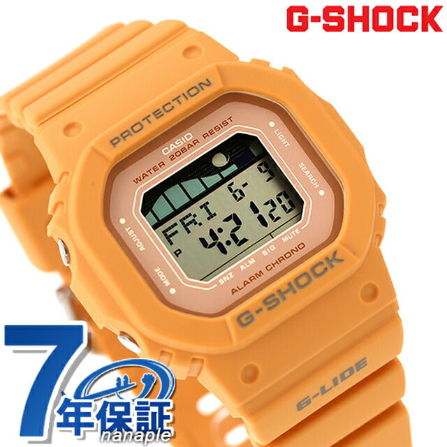 G-shock G-shock中性观看品牌Casio数字橙色男士GLX-S5600-4DR