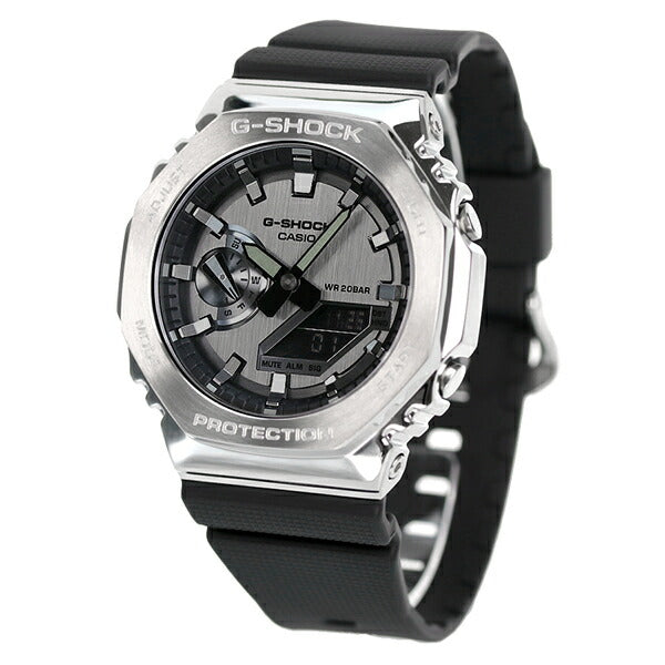 G-Shock Gee Shock G-Shock GM-2100 Analog Digital 2100 World Quartz男士观看品牌GM-2100-1ADR黑色Casio