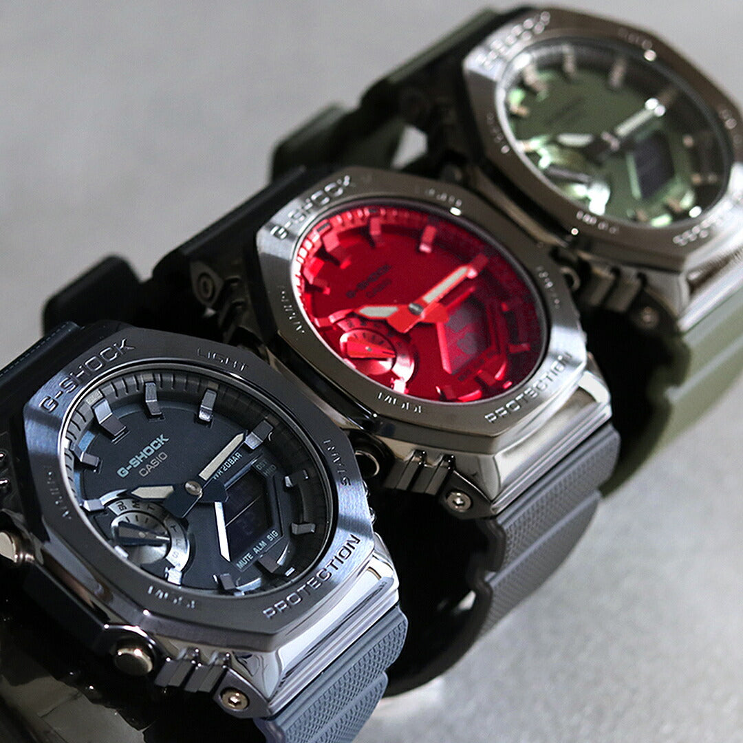 gショック ジーショック G-SHOCK GM-2100 8角形 クオーツ メンズ 腕時計 ブランド GM-2100B-4ADR レッド ブラック カシオ