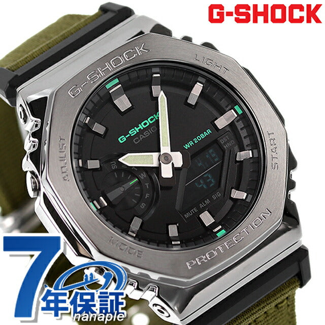 G-Shock Gee Shock g-shock Quartz GM-2100CB-3A模拟数字2100男士手表品牌Anadige黑色卡其色