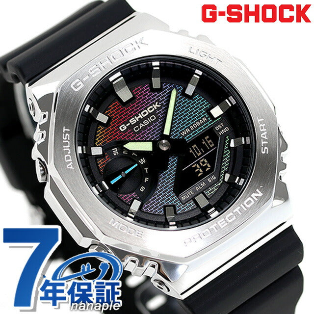 gショック ジーショック G-SHOCK クォーツ 電池式 GM-2100RW-1A アナログデジタル 2100シリーズ メンズ 腕時計 ブランド カシオ casio アナデジ マルチカラー GM-2100RW-1ADR