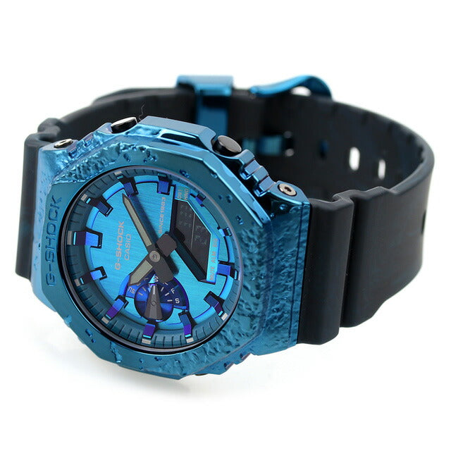 G-Shock Gee Shock G-Shock Quartz GM-2140GEM-2A男士手表品牌Anadige黑色蓝色黑色Casio GM-2140GEM-2ADR